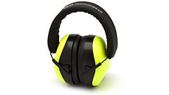 Pyramex Vgpm8031C Earmuff, Hi Vis Lime - Nrr 26 Db Low Profile Hearing Protector - Vg Clamshell, 1 Each