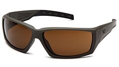 Pyramex Vgsg718T Safety Glasses, Od Green Frame/Bronze Anti-Fog Lens, 1 Each