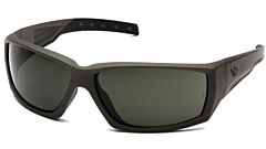 Pyramex Vgsg722T Safety Glasses, Od Green Frame/Forest Gray Anti-Fog Lens, 1 Each