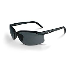 Crossfire 1241 W Es5-W Safety Glasses, Crystal Black Frame, Smoke Lens