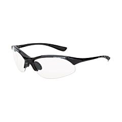 Radians 1524 Safety Glasses, Cobra, Clear Lens, Shiny Black Frame
