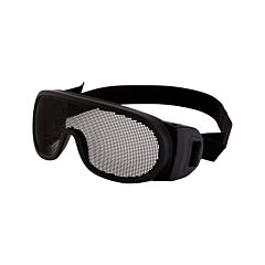 Radians 19220 Safety Glasses, Matte Black With Elastic Strap, Wire Mesh