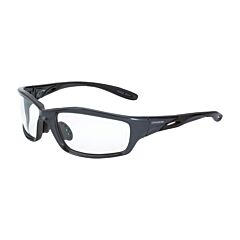 Radians 224 Safety Glasses, Infinity, Clear Lens, Shiny Pearl Gray Frame