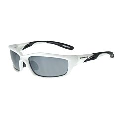 Radians 2243 Safety Glasses, Infinity, Silver Mirror Lens, Pearl White Frame