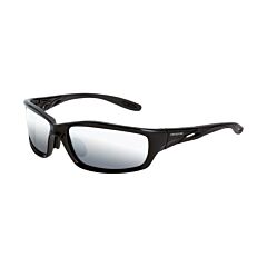 Radians 263 Safety Glasses, Infinity, Silver Mirror Lens, Shiny Black Frame