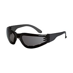 Crossfire 541-Af Safety Glasses, Shield, Smoke Anti-Fog Lens, Crystal Black