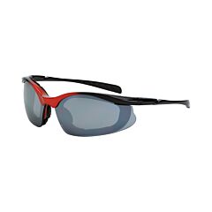 Radians 873 Safety Glasses, Concept, Silver Mirror, Orange/Black