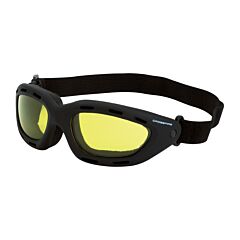 Crossfire 91353-Af Safety Glasses, Element, Yellow Anti-Fog Lens, Black