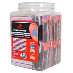 Radians Cep032-Mx Custom Earplugs Jar - 32 Mixed Colors, 1/Each