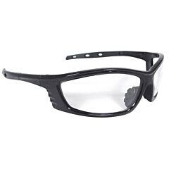 Radians Cs1-10 Chaos Safety Glasses, Black Frame / Clear Lens