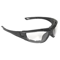Radians Ct1-11 Cuatro Foam Lined Safety Glasses, Black Frame, Clear Anti-Fog Lens