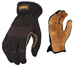 Dewalt Dpg212L Hybrid Performance Gloves With Leather Palm, Size Large