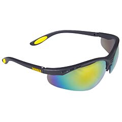 Dewalt Dpg58-6D Safety Glasses, Reinforcer, Silver Mirror Lens