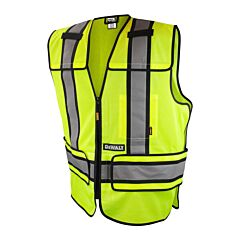 Dewalt Dsv421-S/L Class 2 Adjustable Breakaway Safety Vest, 1/Each