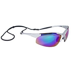 Radians In6-Gr Infinity Safety Glasses, Silver Frame, Green Mirror Lens