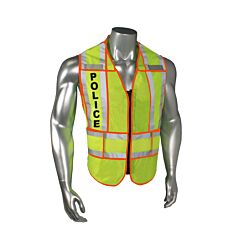 Radians Lhv-207-Ospt-Pol-J Police Safety Vest, Lime Green With Orange Trim, Size 2X/4X-Large