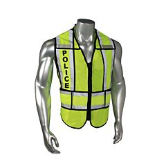 Radians Lhv-207-Spt-Blk-Pol-J Police Safety Vest, Lime Green With Black Trim, Size 2X/4X-Large