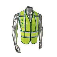 Radians Lhv-207-Spt-Ems-R Ems Safety Vest, Lime Green With Green Trim, Size Medium/X-Large