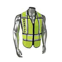Radians Lhv-207-Spt-Shf-J Sheriff Safety Vest, Lime Green With Black Trim - Jumbo
