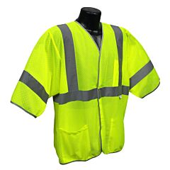 Radians Lhv-5Ansi-C3-Pc-2Xl Class 3 Economy Mesh Vest, Lime Green, Size 2X-Large