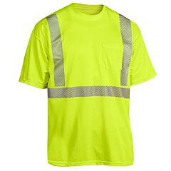 Radians Lhv-Xts-Ar-P-L Class 2 Short Sleeve Green Mesh Shirt, Size Large
