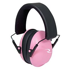 Radians Ls0800Cs Nrr 21, Low Profile Earcups, Adjustable Moisture Wicking Headband, Soft Foam Padded Earcups, Folds Compactly Lowset Earmuff, Pink