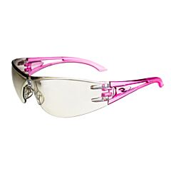 Radians Op6790Id Safety Glasses, Optima, I/O, Pink Temples