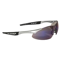 Radians Rk6-70 Rock Safety Glasses, Silver Frame, Blue Mirror Lens
