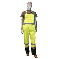 Radians Rw30-Es1Y-L Class E General Purpose Rain Bibs - Green, 1/Each