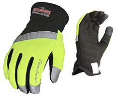 Radians Rwg100Xxl Radwear Silver Series All Purpose Synthetic Hi-Viz Utility Gloves, Size 2X-Large