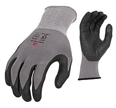 Radians Rwg11M Micro-Foam Nitrile Gripper Gloves, Nitrile Dots, Size Medium