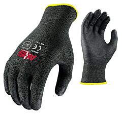 Radians Rwg532M Axis Series Ansi Cut A2 Touchscreen Hppe Seamless Shell Pu Dipped Palm, Size Medium
