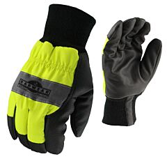 Radians Rwg800M Cold Weather Gloves, Waterproof Plated Thermal Lined Palm, Reflective Knuckle Strap, Size Medium