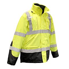 Radians Sj410B-3Zgs-3X Class 3 Three-In-One Waterproof Parka - Green, 3X-Large, 1/Each