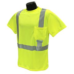 Radians St11-2Pgs-L Class 2 T-Shirt W/ Moisture Wicking Green, Large, 1/Each