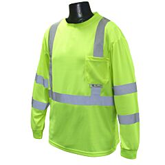 Radians St21-3Pgs-5X Class 3 Long Sleeve Shirt W/Moisture Wicking Green, 5X-Large, 1/Each