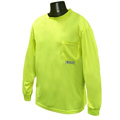 Radians St21-Npgs-Xl Green Non-Rated Long Sleeve T-Shirt With Max-Dri, Size X-Large, 1/Each