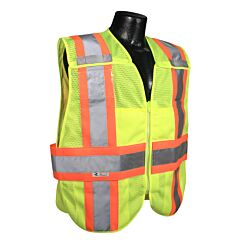 Radians Sv24-2Zgm-3X/5X Class 2 Breakaway Expandable Two Tone Vest - Green, 1/Each