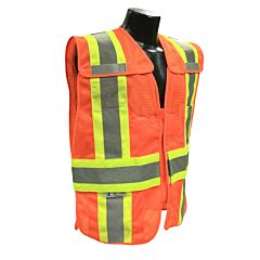 Radians Sv24-2Zom-3X/5X Class 2 Breakaway Expandable Two Tone Vest - Orange, 1/Each