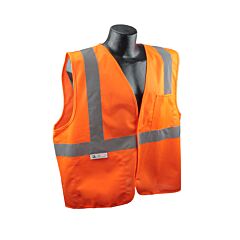 Radians Sv2Osl Class 2 Economy Solid Safety Vest - Orange, Large, 1/Each