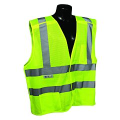 Radians Sv45-2Zgm-3X Class 2 Se Mesh Breakaway Vest - Green, 3X-Large, 1/Each