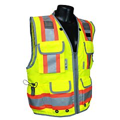Radians Sv55-2Zgd-2X Class 2 Heavy Woven Engineer Vest - Green, 2X-Large, 1/Each