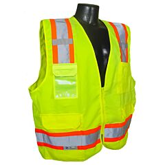 Radians Sv62-2Zgt-2X Class 2 Surveyor Heavy Duty Solid Twill Safety Vest - Green, 2X-Large, 1/Each