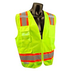 Radians Sv6G2X Class 2 Two Tone Surveyor Safety Vest - Green, Size 2X-Large, 1/Each