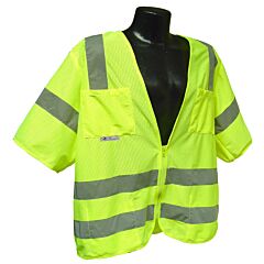Radians Sv83 Standard Class 3 Mesh Safety Vest, Lime, Size 3X-Large