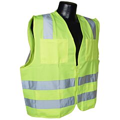 Radians Sv8 Standard Class 2 Solid Safety Vest, Lime, Size 4X-Large
