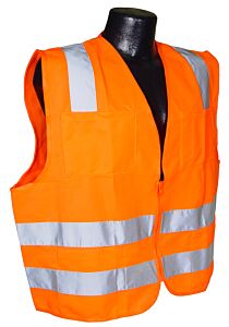Radians Sv8 Standard Class 2 Solid Safety Vest, Orange, Size 3X-Large