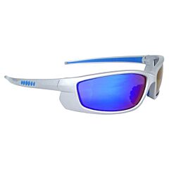 Radians Vt6-63 Voltage Safety Glasses Silver Frame/Electric Blue Lens
