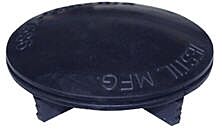 Vestil Bol-Cap-1.75-P Plastic Bollard Cap Replacement For Schedule 40 Steel 1-1/4" Pipe Black