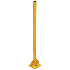 Vestil Bol-Fd-36-Y Steel Fold-Down Galvanized Bollard 42", Yellow